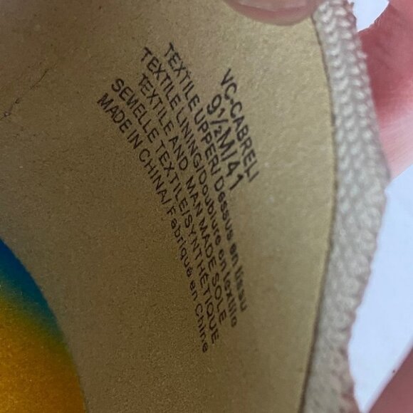 Vince Camuto Beige Nude Washable Knit Slip On Sneakers Size 9.5 Nordstrom Shoes - Picture 9 of 10